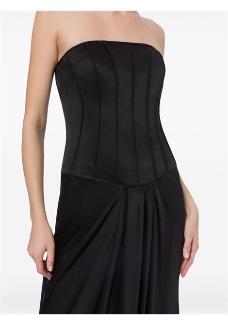 Abito da sera con top stile corsetto in nero Alberta Ferretti - donna ALBERTA FERRETTI | 042451190555